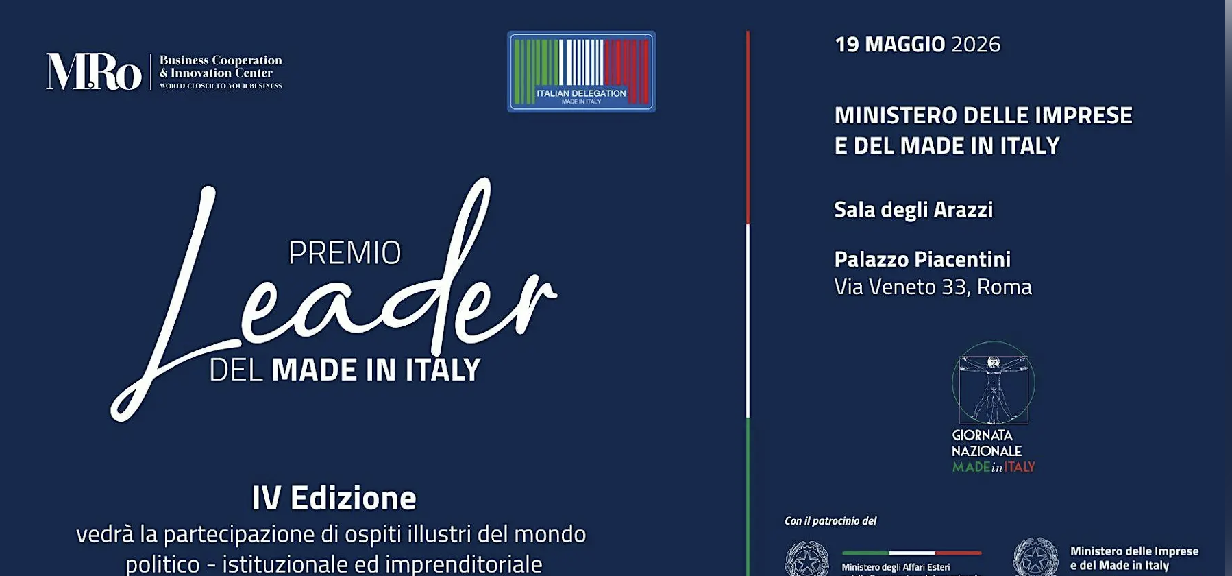 Leader del Made in Italy Award